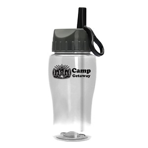 [TB18A] Garyline® Poly+ Jr. Bottle with Ring-Straw Lid - 18 oz.