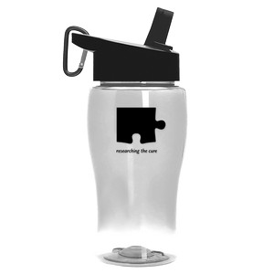[TB18H] Garyline® Poly+ Jr. Transparent Bottle with Flip-Straw Lid - 18 oz.