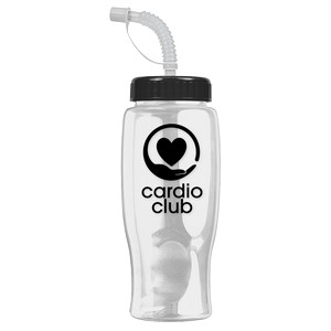 [TB27S] Garyline® Poly+ Bottle with Straw Lid - 27 oz.