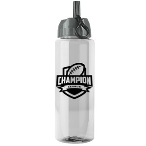 [TB32A] Garyline® Guzzler Bottle with Ring-Straw Lid - 32 oz.