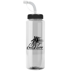 [TB32S] Garyline® Guzzler Bottle with Straw Lid - 32 oz.