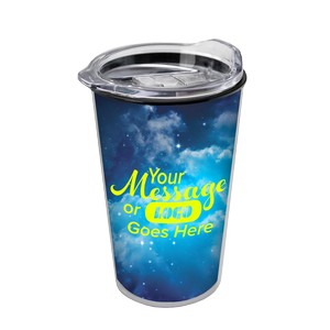 [TC14XINS] Garyline® Transparent Tumbler with Slider Lid and Full-Color Paper Insert - 14 oz.