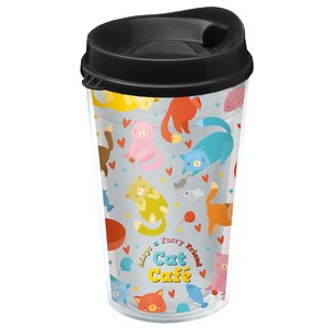 Garyline® Transparent Tumbler with Sip Lid and Full-Color Insert - 16 oz.