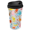 Garyline® Transparent Tumbler with Sip Lid and Full-Color Insert - 16 oz.