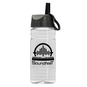 [TRB20A] Garyline® Groove Tritan® Bottle with Ring-Straw Lid - 20 oz.