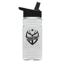 Garyline® Groove Tritan® Bottle with Flip-Straw Lid - 20 oz.