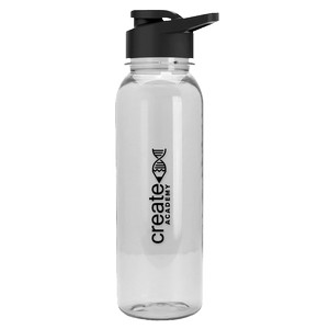 [TXB241D] Garyline® Flat-Sided Tritan® Bottle with Drink-Thru Lid - 24 oz.