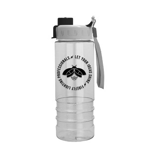 [TXB93Q-01] Garyline® Salute Bottle with Quick-Snap Lid - 24 oz. (Black)