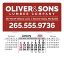 Triumph® Calendars Press-N-Stick XL Header with 3-Month Horizontal Calendar