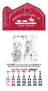 Triumph® Calendars Press-N-Stick Cowboy Calendar