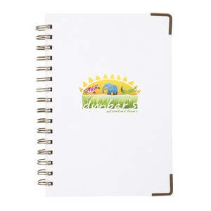 [VBUS019] Good Value™ Woven Paper Hardback With Metal Accents Notebook