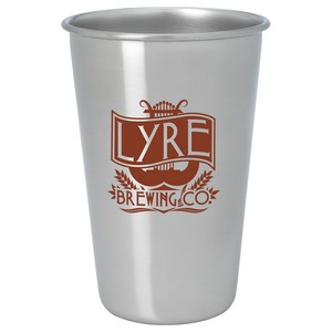 [46066] Stainless Pint Glass - 16 oz.