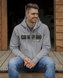 Unisex fullzip hooded sweatshirt
