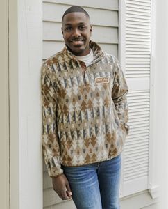 [100302U] 1/4 Button-Down Sweatshirt - Unisex