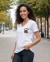 V-neck t-shirt - women