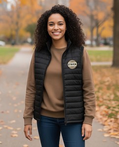 [100L73W] Quilted vest - women