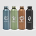 Astrid Recycled Stainless Steel Metallic Bottle - 24 oz. - Laser Engraved