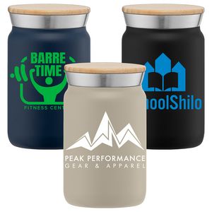 [WDT] Nordic - 9 oz. Double Wall Copper-Lined Stainless Steel Tumbler with Bamboo Lid