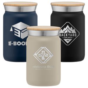 [WDT-L] Nordic - 9 oz. Double Wall Copper-Lined Stainless Steel Tumbler with Bamboo Lid