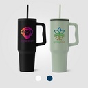 Polar Stainless Steel Double-Wall Straw Tumbler - 40 oz. - Full-Color Inkjet