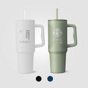 Polar Pro - 40 oz. Double-Wall Recycled Stainless Steel Tumbler with Straw - Laser