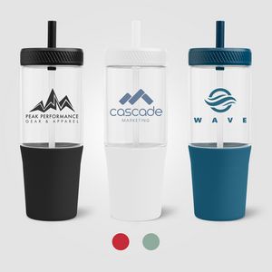 [WFV] Polar Recycled Plastic Dual Tone Straw Tumbler - 40 oz.