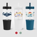 Polar Recycled Plastic Dual Tone Straw Tumbler - 40 oz. - ColorJet