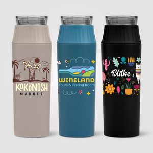 [WGE-C] Majesty Recycled Stainless Steel Leakproof Lid Bottle - 20 oz. - ColorJet