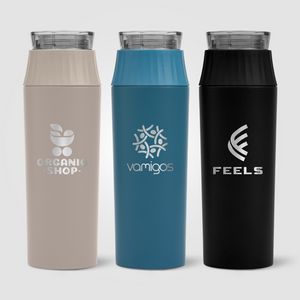 [WGE-L] Majesty Recycled Stainless Steel Leakproof Lid Bottle - 20 oz. - Laser Engraved