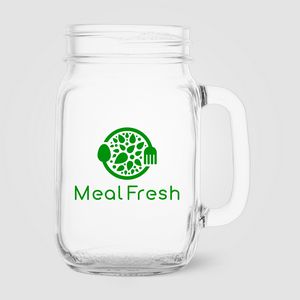 [WJM] Root Handled Jar Glass - 16 oz.