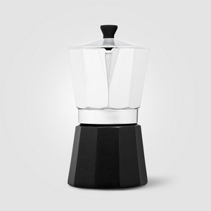 [WJX] Grosche Milano Aluminum Stovetop Espresso Maker - 6-cup
