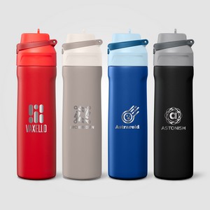 [WKC-L] Lynk Recycled Stainless Steel Straw-Lid Leakproof Bottle - 23oz - Laser Engraved