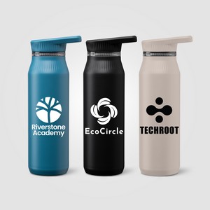 [WKO] Majesty Recycled Stainless Steel Dual-Lid Handle Bottle - 25 oz.