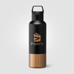 Auric Recycled Stainless Steel Vacuum Insulated Bottle - 22.5 oz. - Laser Engraved
