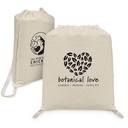 Java - 5 oz Cotton Drawstring Backpack