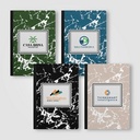 Slate FSC Paper Marble Hardcover Composition Notebook – A5 -ColorJet