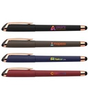Gazelle Gel Softy Rose Gold Pen w/ Stylus - ColorJet