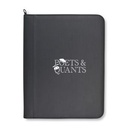 Morgan Executive Zippered Padfolio - Black