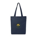 Recycled Cotton Gusset Bottom Tote - AWARE™ - Indigo Denim