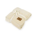 Mink Ever Soft Throw Recycled Blanket - Chalk
