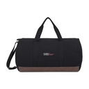 Ivy Recycled Cotton Barrel Duffel - AWARE™ - Black