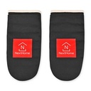 La Cuisine Recycled Cotton Oven Mitt Set - AWARE™ - Black