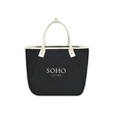 Market Street Tapered Carryall Tote - Black