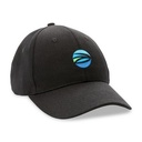 Impact 6 Panel 280gr Recycled Cotton Cap - AWARE™ - Black