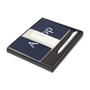 Moleskine® Large Volant and GO Pen Gift Set - Navy Blue