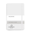 Moleskine® Hard Cover Ruled Medium Notebook - White