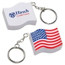 US Flag Stress Reliever Key Chain