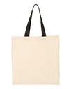 Q-Tees® Economical Tote with Contrast-Color Handles