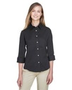 Devon & Jones™ Women's Perfect Fit™ Three-Quarter Sleeve Stretch Poplin Dress Shirt