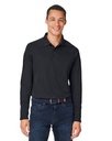 Harriton® Men's Charge Snag and Soil Protect Long Sleeve Polo